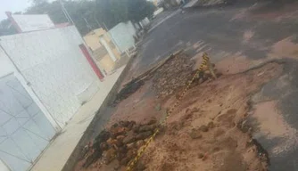 Obra realizada pela Agespisa