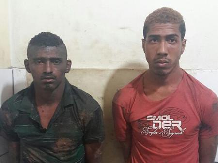 Os acusados foram apreendidos na lagoa, atrás do MIX atacado, em Timon.