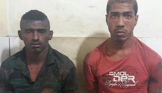 Os acusados foram apreendidos na lagoa, atrás do MIX atacado, em Timon.