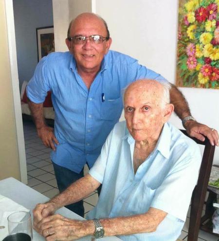 O vereador Edson Melo e seu pai