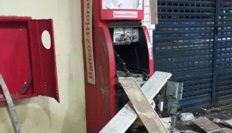 Caixa eletrônico é explodido em loja do Carvalho em Timon