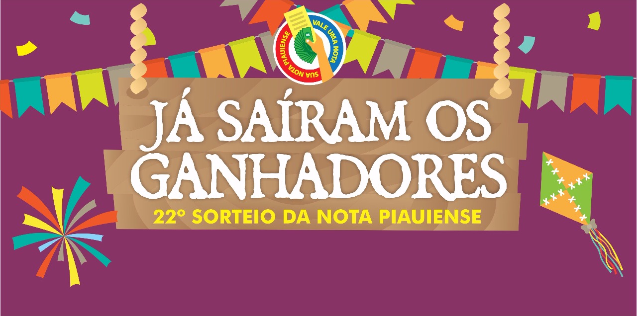 Sefaz divulga lista completa de sorteados na Nota Piauiense.