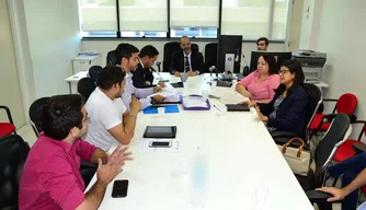 Reunião com membros da DPE e do judiciário