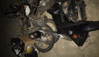Motocicleta roubada em Nazária