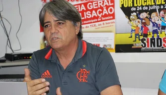 O presidente do Sindserm, Sineas Soares.