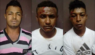 Trio preso pela Força Tática em Floriano
