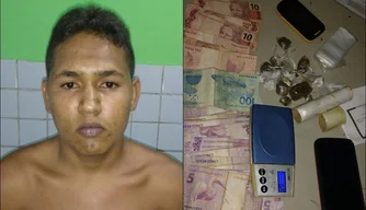 Homem apreendido com droga no bairro Santa Bárbara