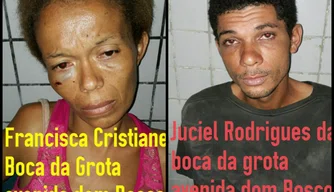 Casal preso por tráfico de drogas na Vila Bandeirantes.