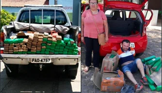 Carlos Ferreira e sua esposa Fabíola Nunes foram presos por tráfico de drogas.