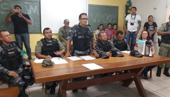 Reforço policial garante aulas em Esperantina