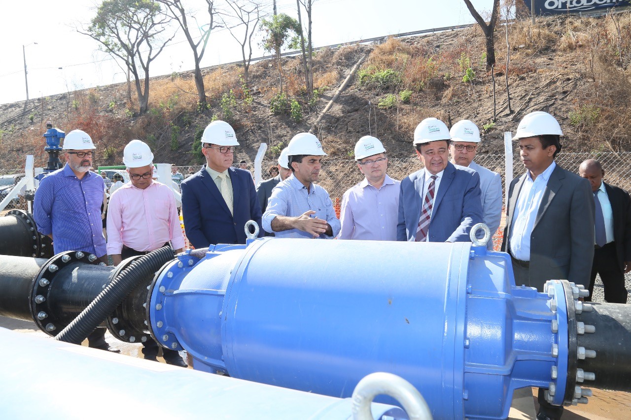 Wellington Dias esteve presente na inauguração junto com outros representantes do Governo estadual.