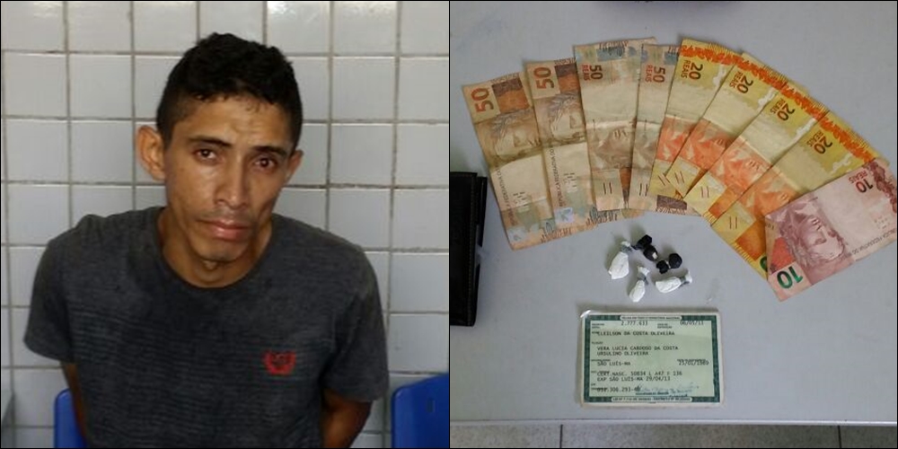 Apreendido por tráfico de drogas no Bela Vista