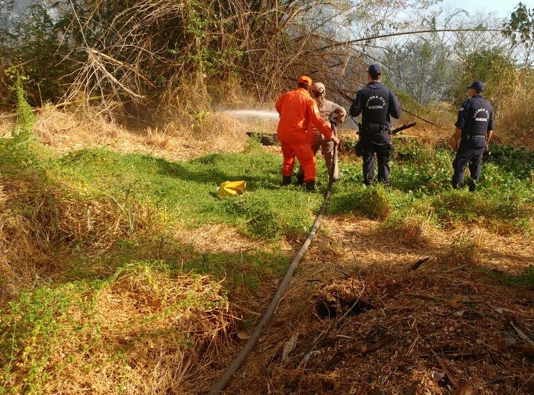 Combatendo incêndio
