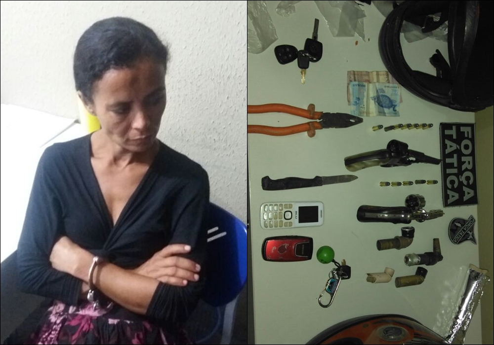 Mulher presa em flagrante