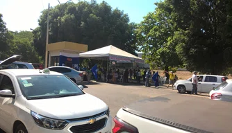 Engarrafamento nas vias da Ufpi