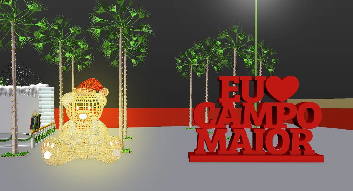 Decoração de Natal da cidade de Campo Maior.