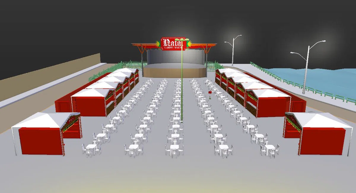 Decoração de Natal da cidade de Campo Maior.