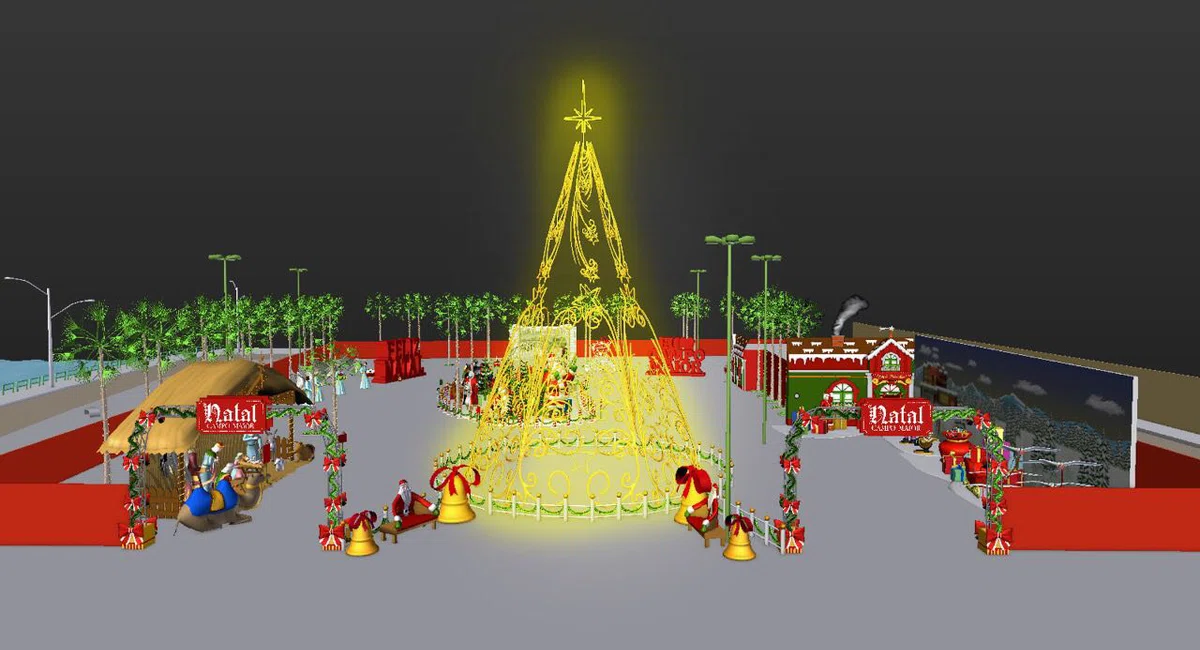 Decoração de Natal da cidade de Campo Maior.
