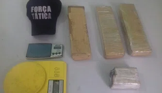 Material Apreendido pela polícia.
