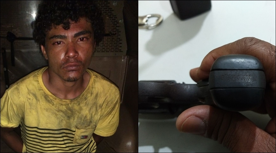 Homem preso em flagrante