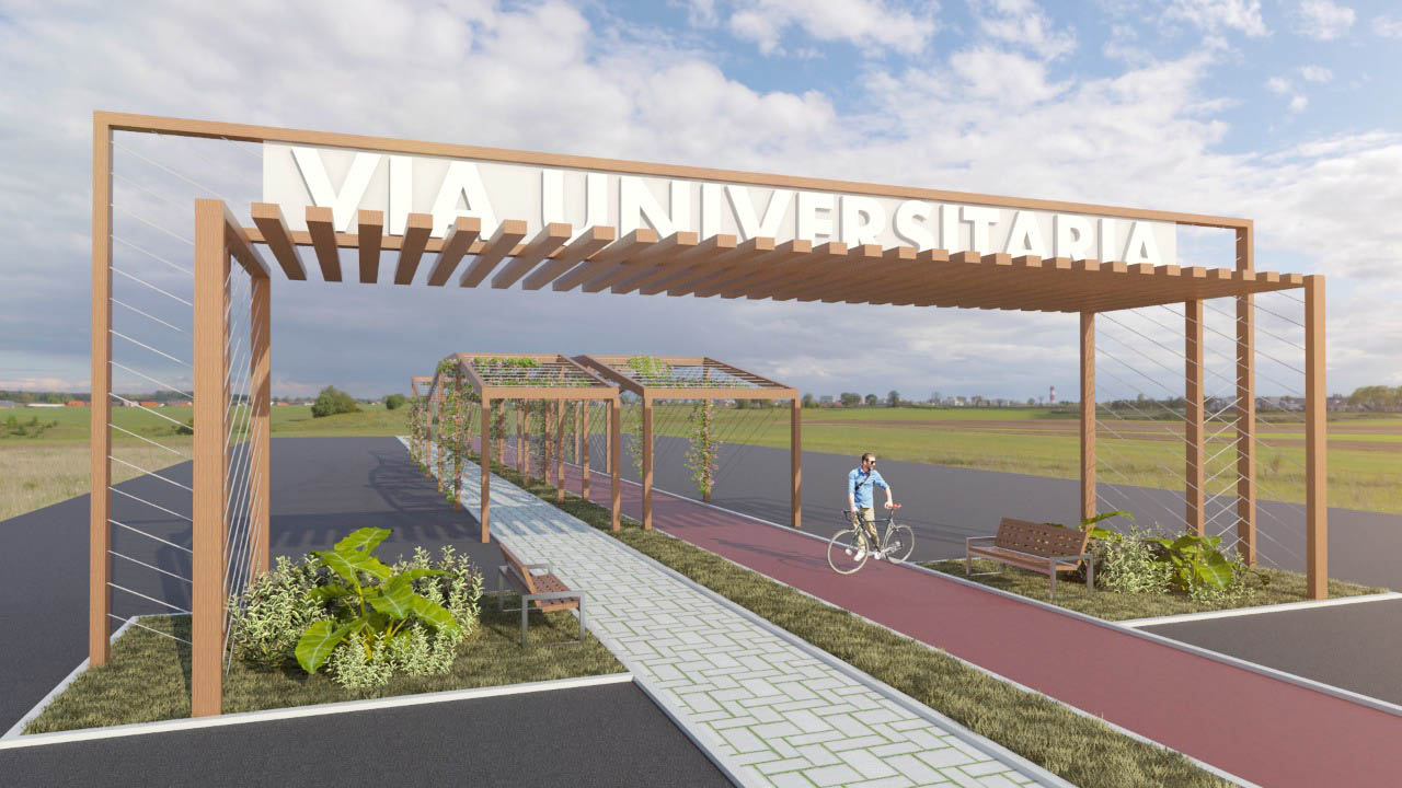 Ciclovia Universitária foi planejada há dois anos.