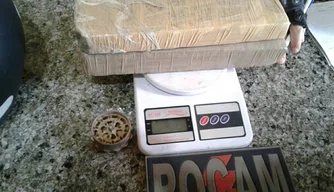 Droga apreendida pela PM
