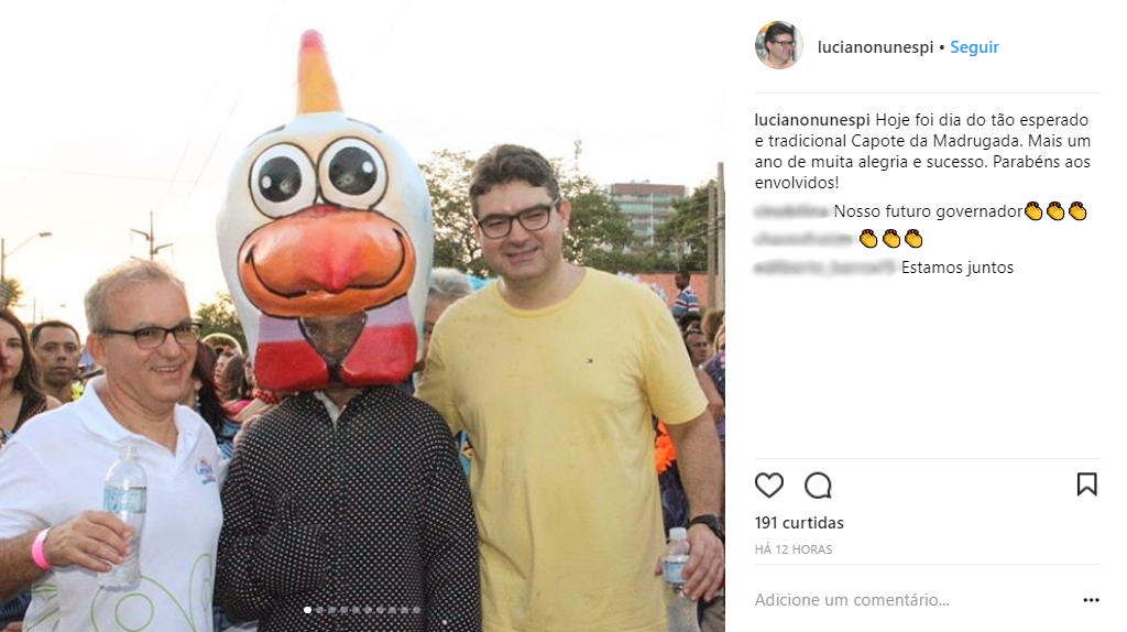 Luciano e Firmino em Blocos de rus de Teresina.