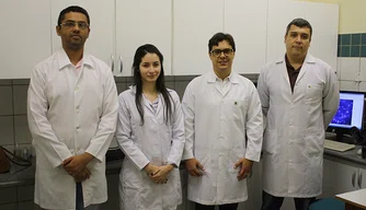 Felipe Alves Batista, Sabryna Brena Cunha, Dr. Juan Carlos Ramos Gonçalves e Dr. Anderson Nogueira.