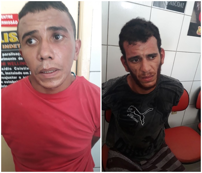 Presos José Antônio Amorim Neto e Fagner Dantas de Sousa, vulgo Faguinho.