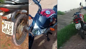 Motocicletas apreendida pela PM do Maranhão