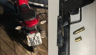Adolescentes são autuados com motocicleta roubada e arma de fogo
