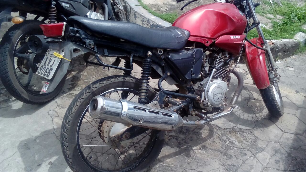 A motocicleta estava identificada com placa de Teresina.