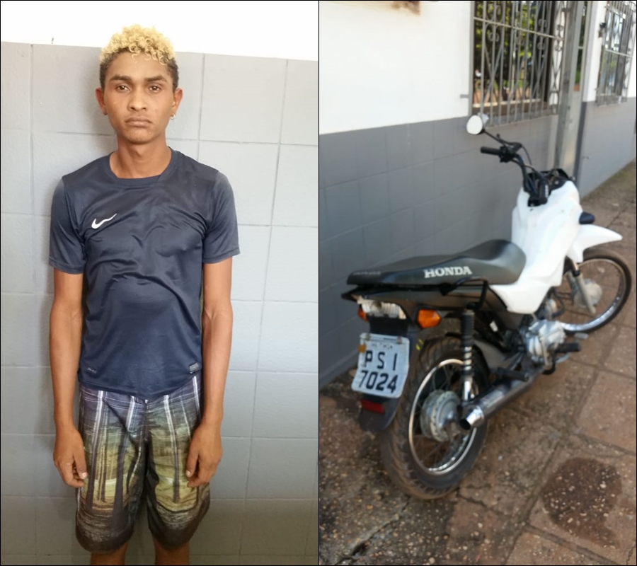 Homem é flagrado em Timon com motocicleta roubada em Timon.