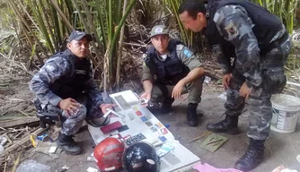 Materiais apreendidos pela polícia em acampamento na UFPI