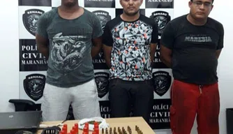 Trio preso pela Polícia Civil em Timon