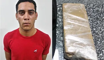 Preso por tráfico de drogas.