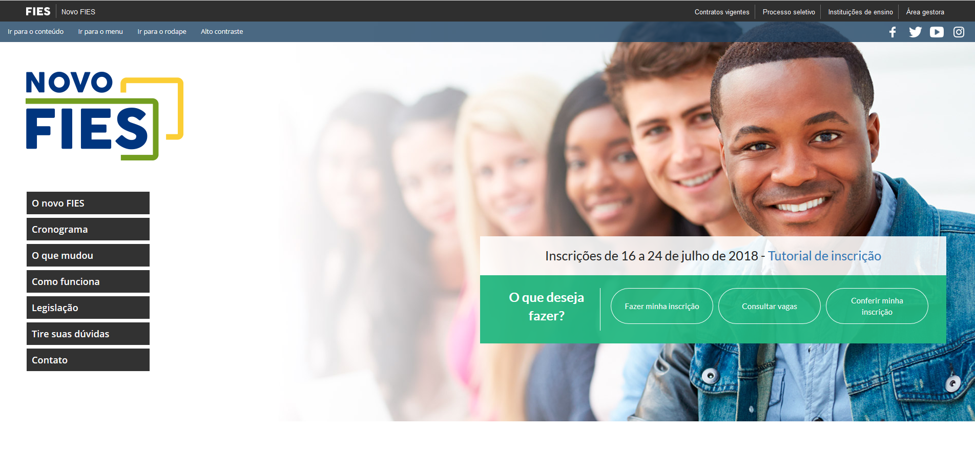 Fies 2018.2 teve inscrições estendidas até esta terça-feira (24).