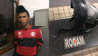 Acusado foi preso pela PM por porte ilegal de arma de fogo de fabricação caseira.