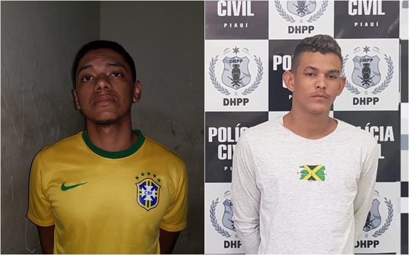 Presos Gabriel Patrick e Renan Oliveira dos Santos.