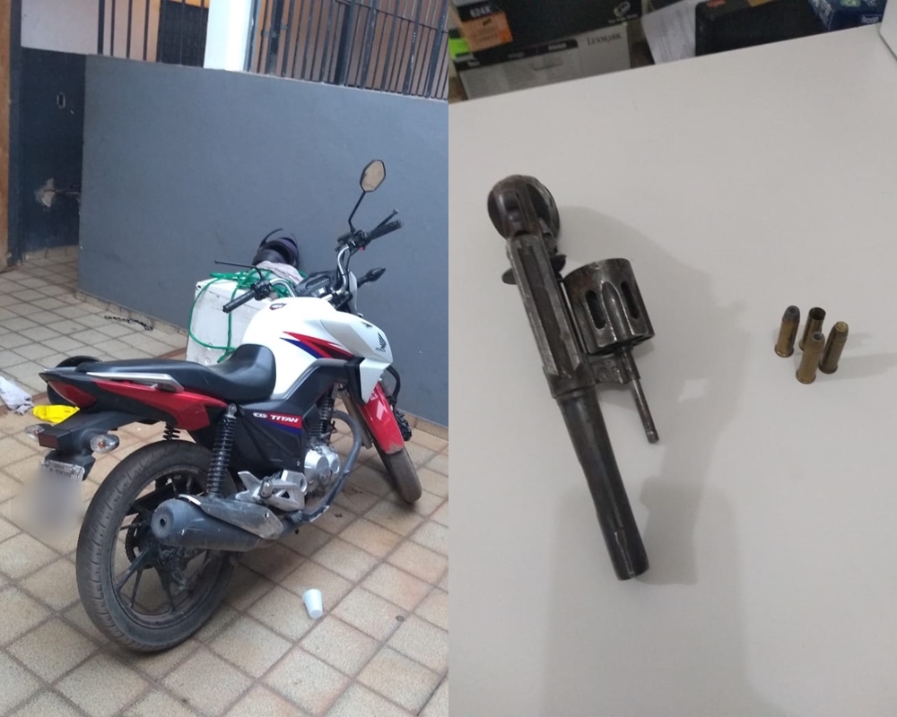 Objetos encontrados pelo 11ºBPM em poder dos acusados.