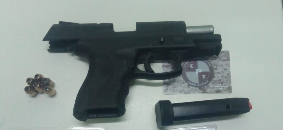 Arma apreendida pela polícia