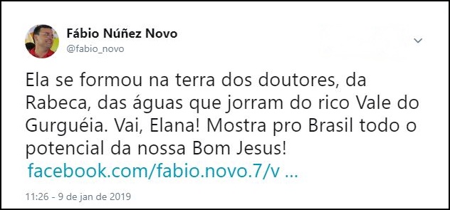Publicação feita por Fábio Novo