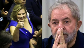 Joice Hasselmann e Lula.