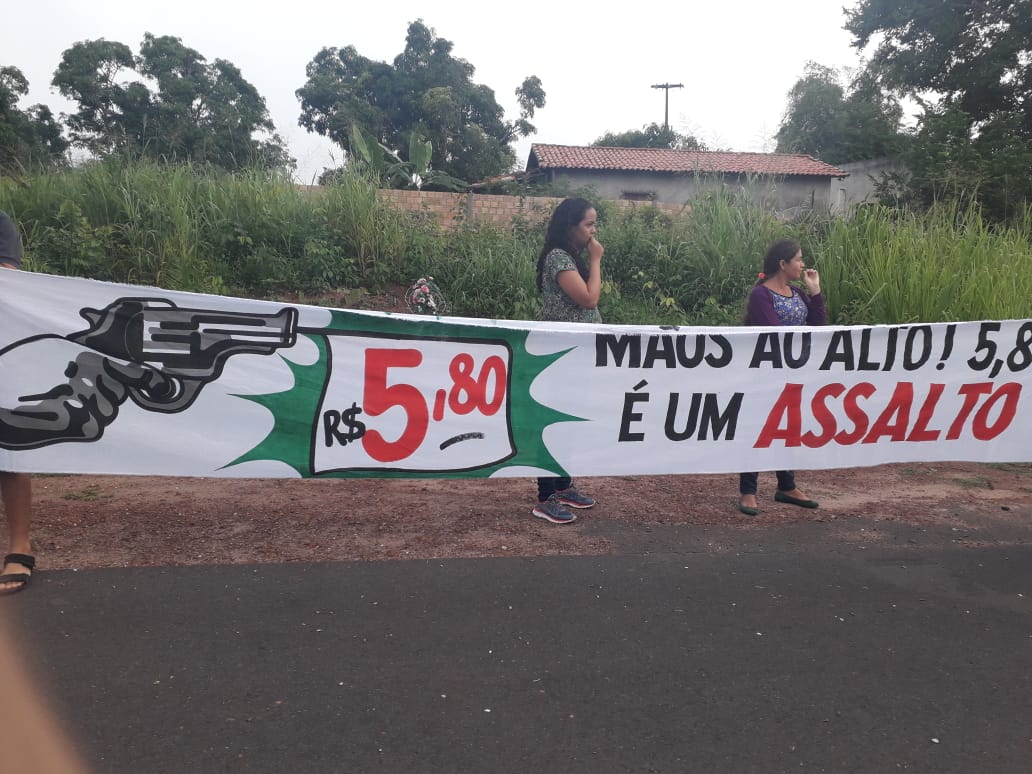 Protesto aconteceu no mês passado