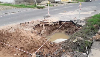 Obra deixou regiões próximas com a água fraca