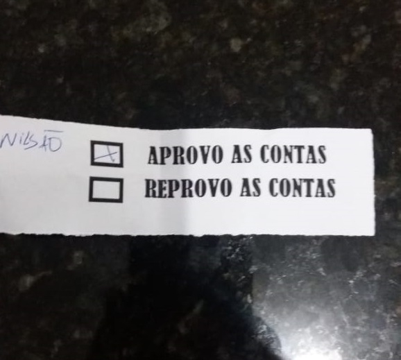 cédula de votação