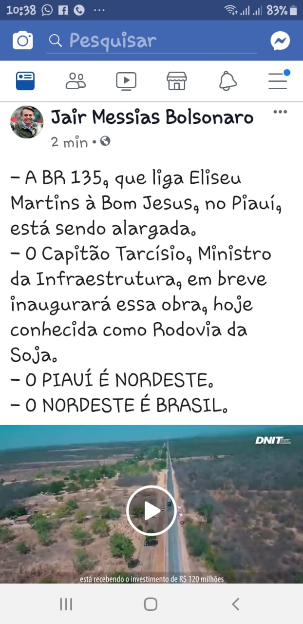 Publicação do Predente