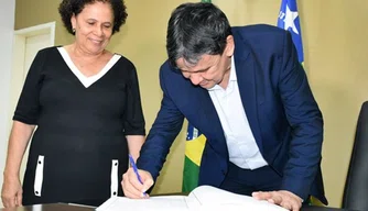 Governador Wellington Dias e vice-governadora Regina Sousa.