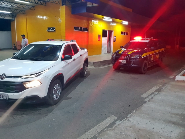 Veículo apreendido pela PRF.