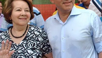 Firmino Filho e a mãe.
